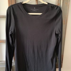 Banana Republic Black Long Sleeve Top